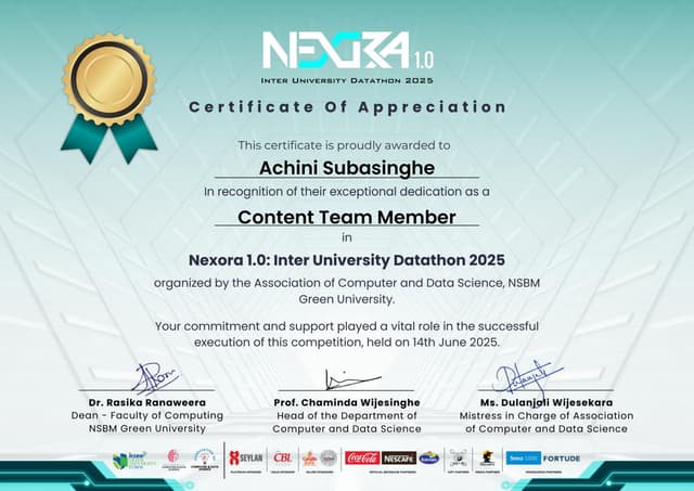 Achievement 1